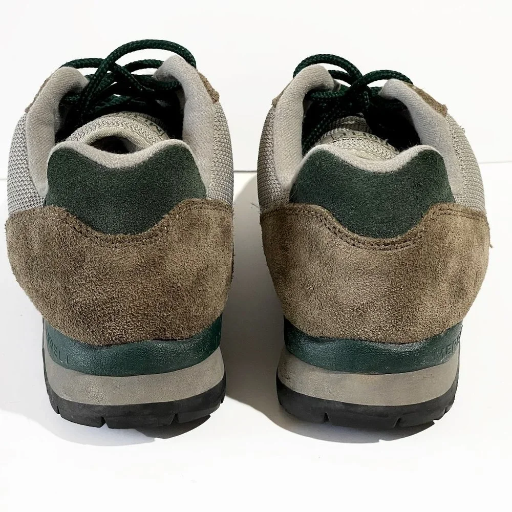 Merrell Trail Vintage 97 Suede Hiking Shoes Women's 9 Brown Green Gorpcore